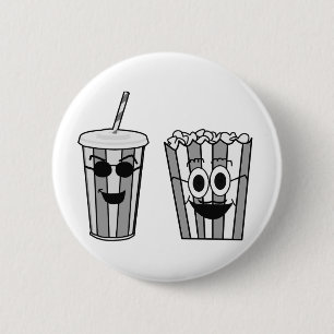 Badge Rond 5 Cm maïs éclaté et soude