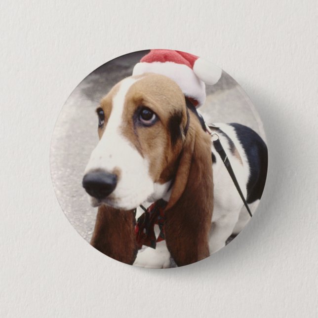 Badge Rond 5 Cm Maison de Noël (Devant)