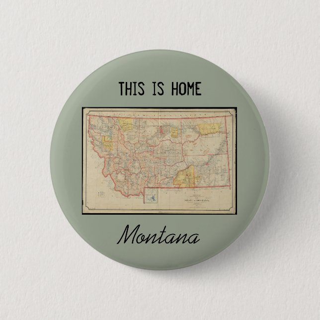 Badge Rond 5 Cm Maison du Montana (Devant)