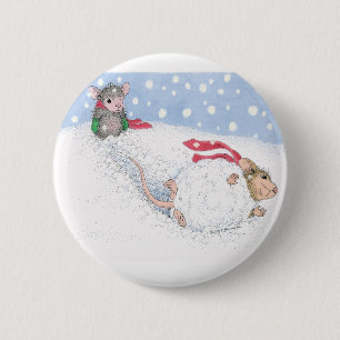 Badge Rond 5 Cm Maison-Souris Designs® - goupilles