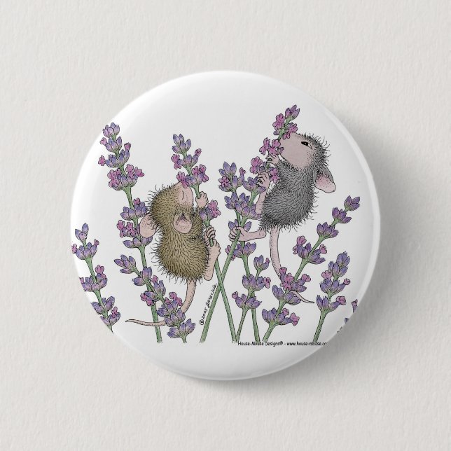 Badge Rond 5 Cm Maison-Souris Designs® - goupilles (Devant)
