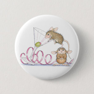 Badge Rond 5 Cm Maison-Souris Designs® - goupilles