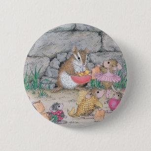 Badge Rond 5 Cm Maison-Souris Designs® - goupilles