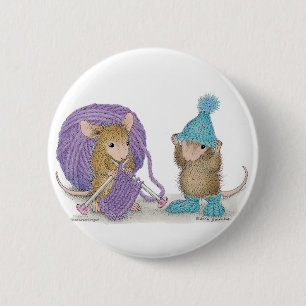 Badge Rond 5 Cm Maison-Souris Designs® - goupilles