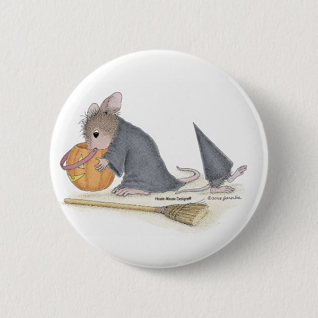 Badge Rond 5 Cm Maison-Souris Designs® - goupilles (Devant)