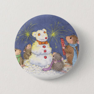 Badge Rond 5 Cm Maison-Souris Designs® - goupilles