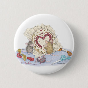 Badge Rond 5 Cm Maison-Souris Designs® - goupilles