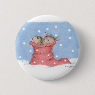 Badge Rond 5 Cm Maison-Souris Designs® - goupilles