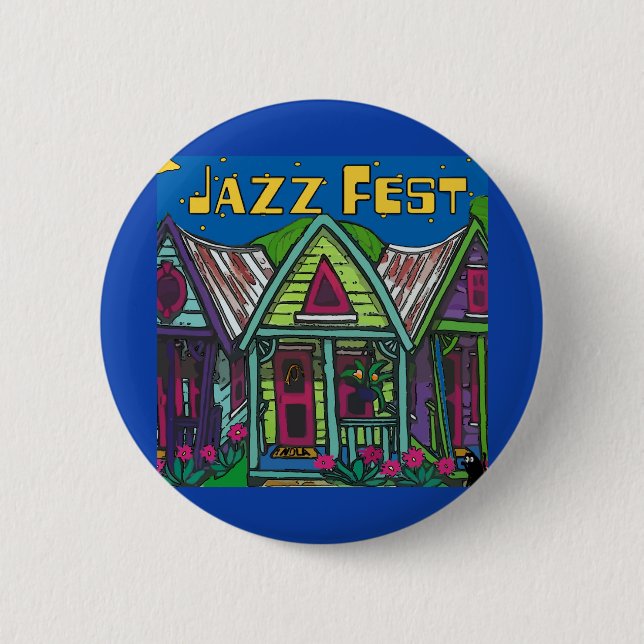 Badge Rond 5 Cm Maisons de la Fête du Jazz (Devant)