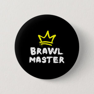Badge Rond 5 Cm Maître de bagarre Joueur de jeux vidéo Bagarreur B
