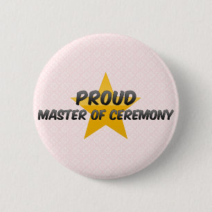 Badge Rond 5 Cm Maître de cérémonie fier