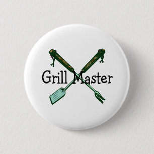 Badge Rond 5 Cm Maître de gril