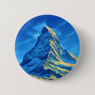 Badge Rond 5 Cm Majestic Matterhorn