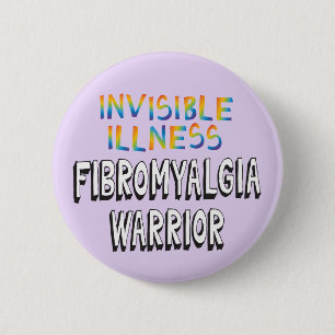 Badge Rond 5 Cm Maladie invisible Fibromyalgia Insigne de pin du g