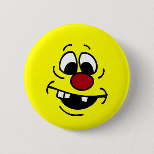Badge Rond 5 Cm Maladroit faites face à Grumpey