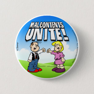 Badge Rond 5 Cm Malcontent Unite