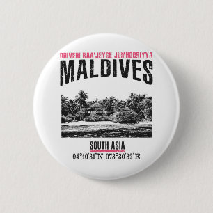 Badge Rond 5 Cm Maldives