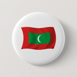Badge Rond 5 Cm Maldives Flag Button