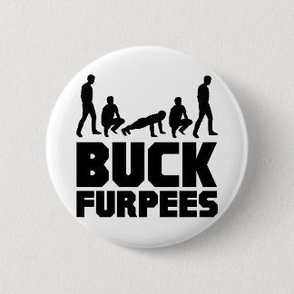 Badge Rond 5 Cm Mâle Furpees -- Forme physique de Burpees
