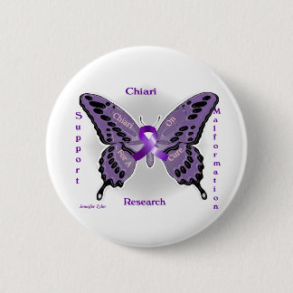 Badge Rond 5 Cm Malformation de Chiari : Chiari dessus !