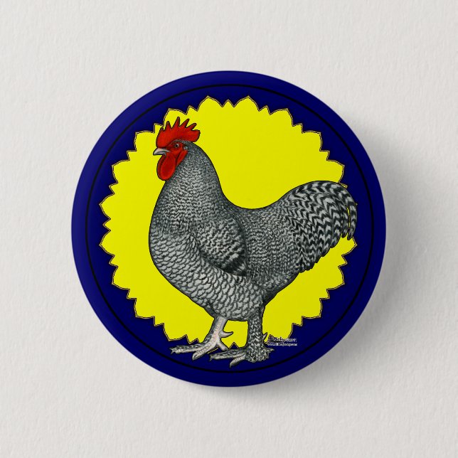 Badge Rond 5 Cm Maline Rooster (Devant)