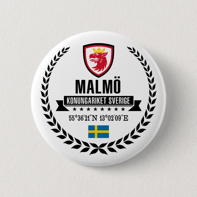 Badge Rond 5 Cm Malmö (Devant)