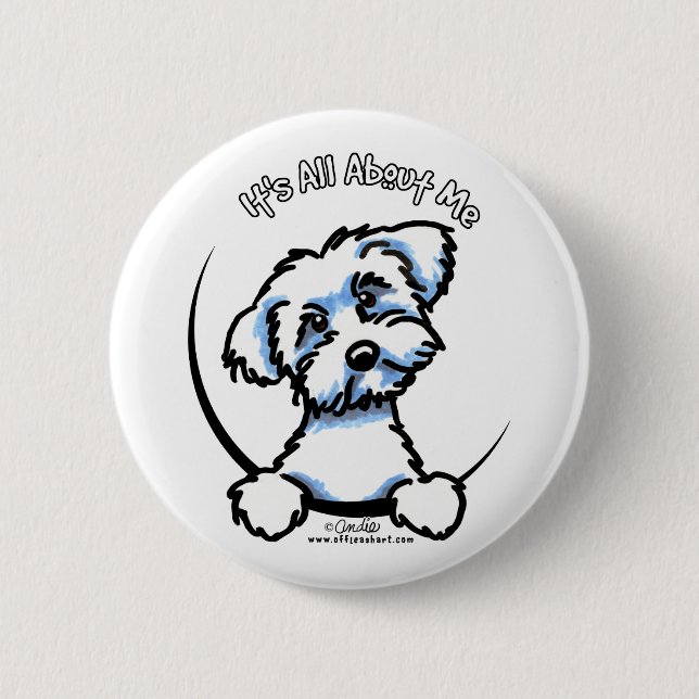 Badge Rond 5 Cm Maltais C'Est Tout Pour Moi (Devant)