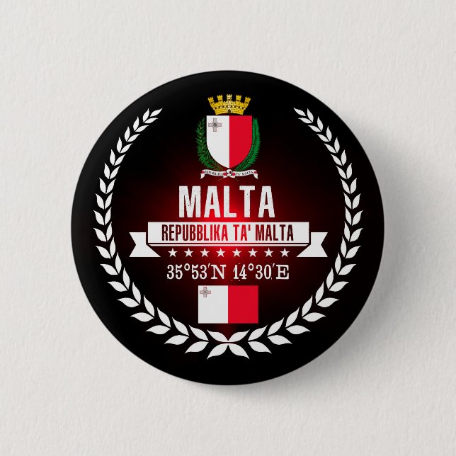 Badge Rond 5 Cm Malte (Devant)