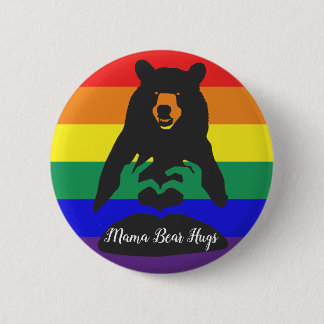 Badge Rond 5 Cm Mama Bear Hugues