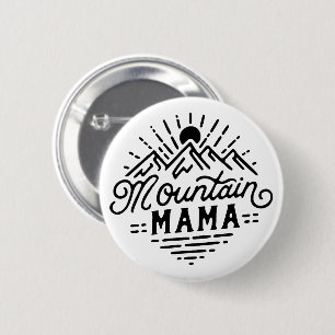 Badge Rond 5 Cm Mama de montagne