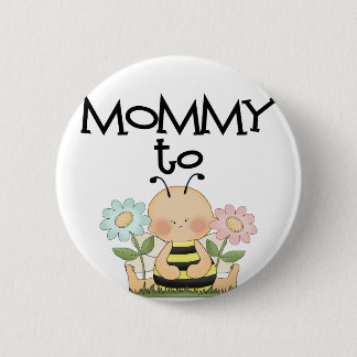 Badge Rond 5 Cm MAMAN à BE/Bee