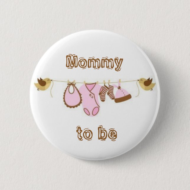 Badge Rond 5 Cm Maman à être (Devant)