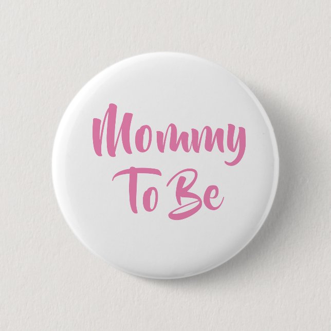 Badge Rond 5 Cm Maman à être Baby shower Boutons (Devant)