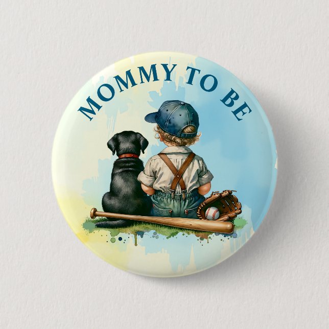 Badge Rond 5 Cm Maman à être | Beau Baby shower (Devant)