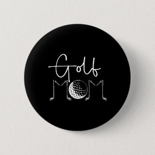 Badge Rond 5 Cm Maman de golf d'un joueur de golf Maman golfeuse M