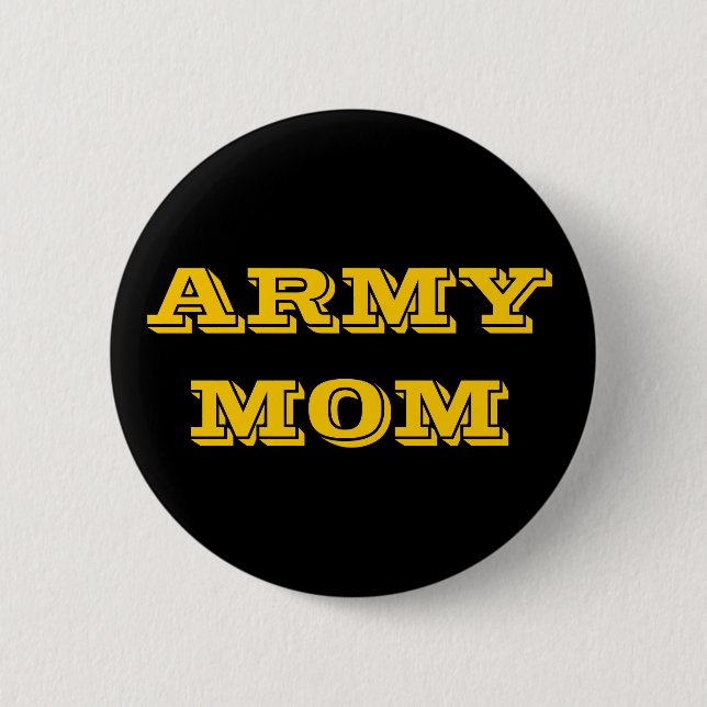 Badge Rond 5 Cm Maman de l'armée de boutons (Devant)