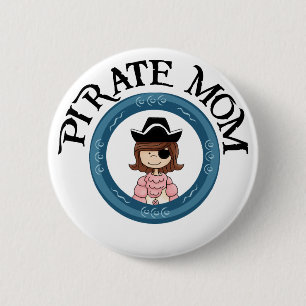 Badge Rond 5 Cm Maman de pirate