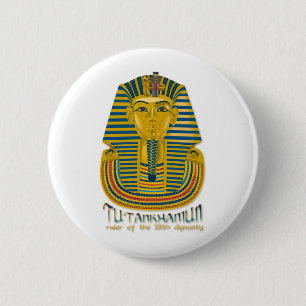 Badge Rond 5 Cm Maman de Tutankhamun, le Roi antique Tut de