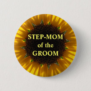 Badge Rond 5 Cm Maman d'étape du marié