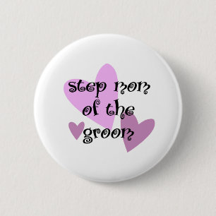 Badge Rond 5 Cm Maman d'étape du marié