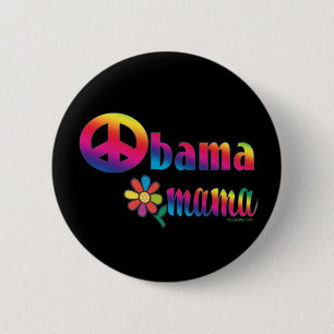 Badge Rond 5 Cm Maman d'Obama
