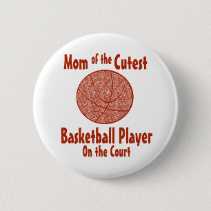 Badge Rond 5 Cm Maman du basket