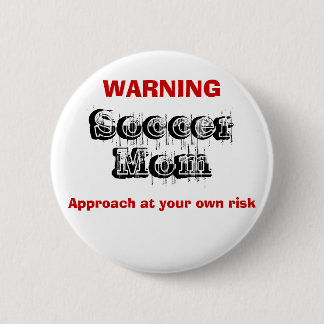 Badge Rond 5 Cm Maman du football,
