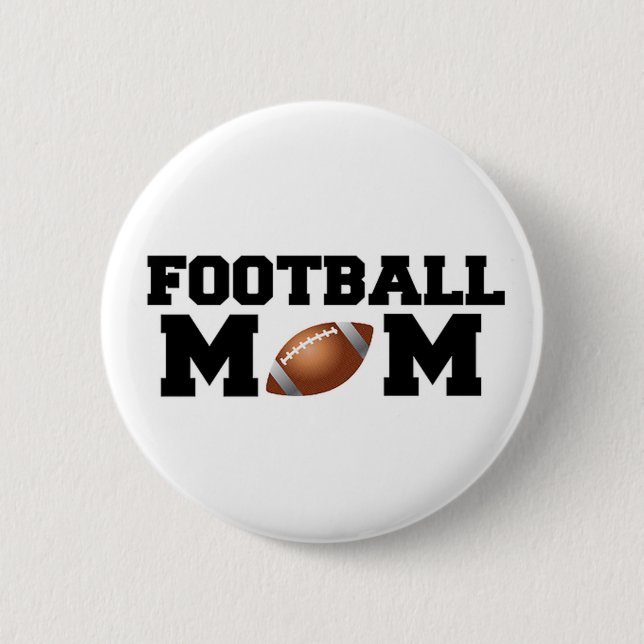 Badge Rond 5 Cm Maman du football (Devant)