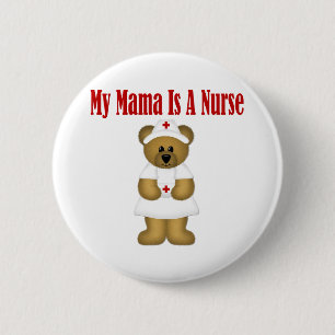 Badge Rond 5 Cm Maman Est Infirmière
