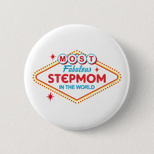 Badge Rond 5 Cm Maman fabuleuse d'étape de Las Vegas