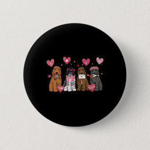Badge Rond 5 Cm Maman Goldendoodle femme Saint-Valentin Goldendood