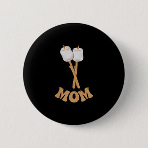 Badge Rond 5 Cm Maman marshmallow campeur heureux 1er anniversaire