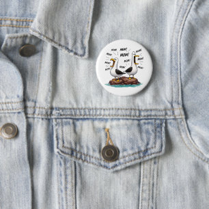 Badge Rond 5 Cm Maman Mouette Drôle Personnalisé