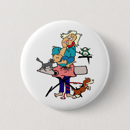 Badge Rond 5 Cm Maman occupée